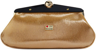 Love Moschino Accessories Gold Frame of Mind Clutch