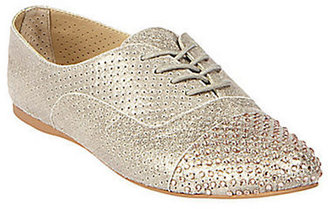 Steve Madden Tudor-S Leather Oxfords with Glitter Accents