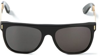 RetroSuperFuture Retro Super Future flat top 'Zoot' gold sunglasses