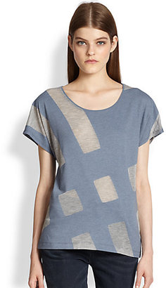 Burberry Giant Burnout Check Tee