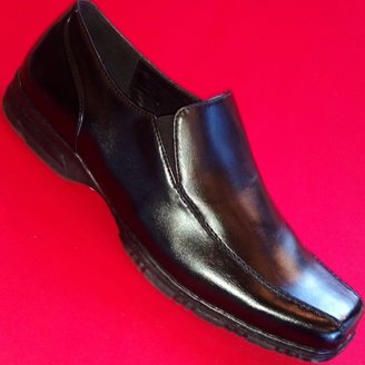 Apt. 9 NEW Men's REID Black Leather Loafers Slip On Formal Casual/Dress Shoes