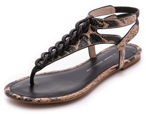 Derek Lam 10 Crosby Damast Chain Link Flat Sandals