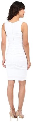 Nicole Miller Lauren Stretch Linen Dress (White) Women's Dress