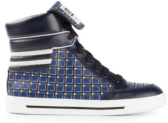 Marc by Marc Jacobs checkered print hi tops