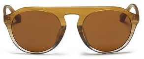 Nobrand x Linda Farrow keyhole round frame acetate sunglasses