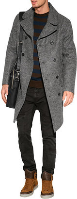 Marc by Marc Jacobs Wool Stripe Pullover in Darkest Brown Multi Gr. L