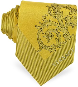 Versace Ornamental Woven Silk Tie