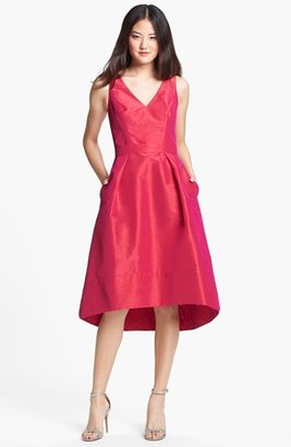 Alfred Sung Satin High/Low Fit & Flare Dress (Online Only)