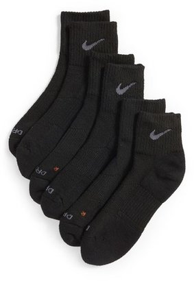 Nike Dri-FIT Cushioned Quarter Socks (3-Pack) (Men) (Online Only)