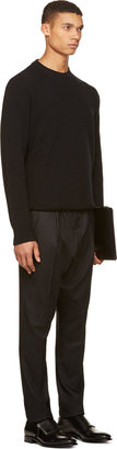 Givenchy Black Belted & Pleated Trousers