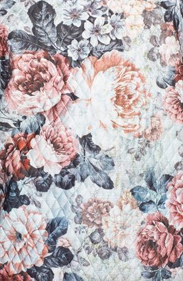 Soprano Floral Print Quilted Sweatshirt (Juniors)
