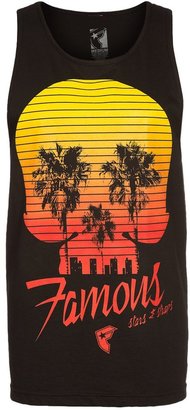 Famous Stars & Straps PALM SKULL EYES Print Tshirt black