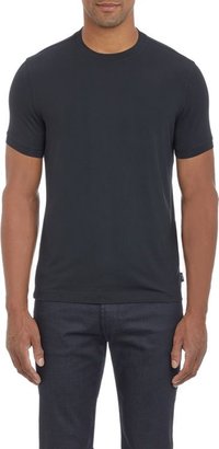 Armani Collezioni Fine-Knit Jersey T-shirt-Black