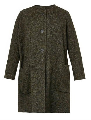 Isabel Marant Ega soft-tweed collarless coat