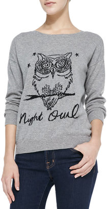 Joie Eloisa Nightowl Knit Scoop-Neck Sweater