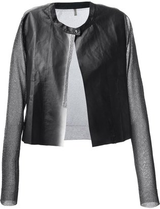 Aviu pannelled cropped jacket