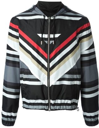 Givenchy striped hooded jacket