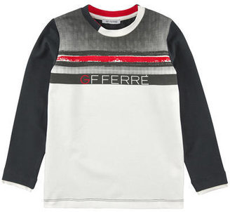 Gianfranco Ferre GF black and white cotton jersey t-shirt