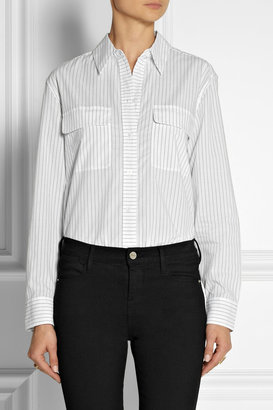 Equipment Signature pinstriped washed-cotton shirt