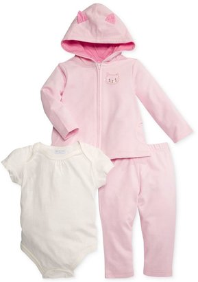 First Impressions Baby Girls' 3-Piece Cat Set