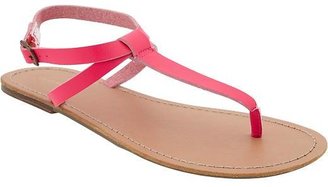 Old Navy Women's Faux-Leather T-Strap Sandals