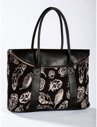 Pendleton Feather Storm/leather Tote