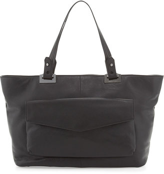 Rachel Zoe Abbey East-West Leather Tote Bag, Black