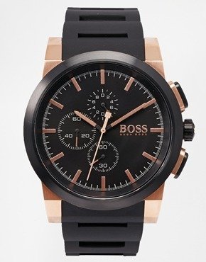 HUGO BOSS Neo Chronograph Architectural Design Watch 1513030 - Black