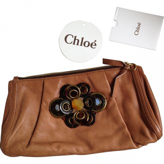 Chloé Beige Leather Clutch bag