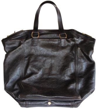 Yves Saint Laurent 2263 YVES SAINT LAURENT Brown Leather Handbag Downtown