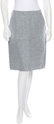Carolina Herrera Linen Skirt