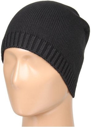Lacoste Men's Croc Cotton Wool Knit Beanie (Black) - Hats