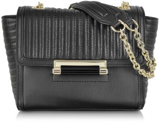 Diane von Furstenberg 440 Mini Rail Quilt Black Leather Crossbody Bag