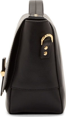 Sophie Hulme Black Calf Leather Mini Shoulder Bag