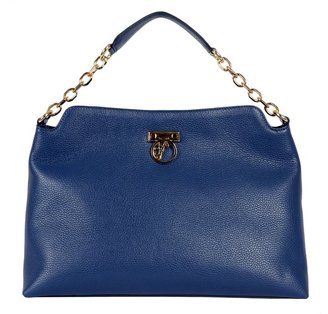 Versace Shoulder Bag with Leather and Chain