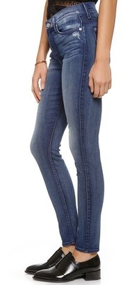 7 For All Mankind Mid Rise Skinny Jeans