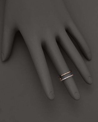 KC Designs Double Row Midi Ring in 14K Rose Gold