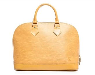 Louis Vuitton Pre-Owned Yellow Epi Alma PM Bag