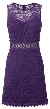 New Look Purple Baroque Lace Dress