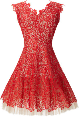 Dahlia nha khanh Red Lace Dress