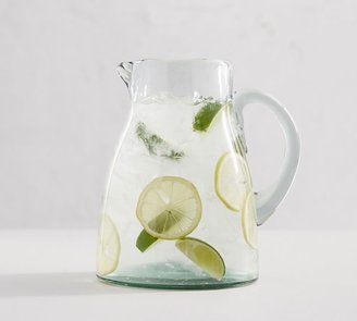 Pottery Barn Santino Recycled Glass Pitcher