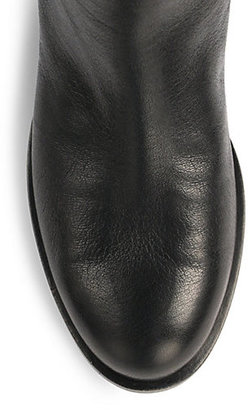 Alexander McQueen Counter Spike & Leather Knee-High Boots