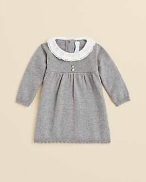 Tartine et Chocolat Infant Girls' Lace Trimmed Collar Dress - Sizes 12-24 Months