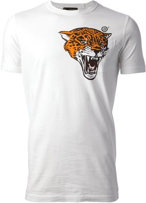 DSquared 1090 DSQUARED2 tiger print t-shirt