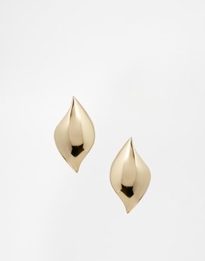 ASOS Statement Swirl Stud Earrings - Gold