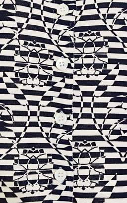 Thom Browne Striped Silk Cardigan