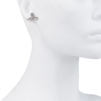 Vivienne Westwood Thin Lines Flat Orb Stud Earrings