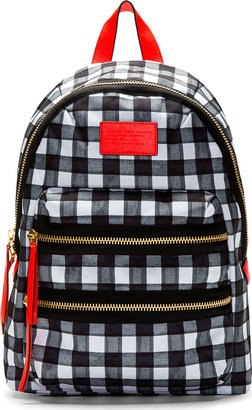 Marc by Marc Jacobs Black Domo Arigato Brush Check Packrat Backpack
