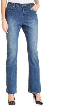 Style&Co. Tummy-Control Bootcut Jeans, Valley Wash