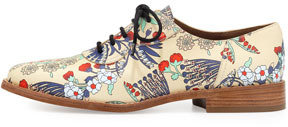 Marc by Marc Jacobs Garden-Print Leather Oxford